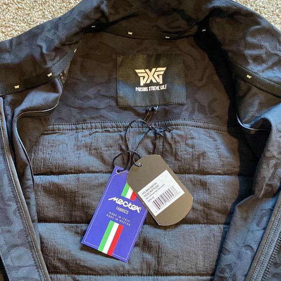 NWT PXG MENS DARKNESS HIGH COLLAR GOLF PUFFER VEST SIZE SMALL MADE IN ITALY - Picture 5 of 7